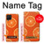 S3946 Motif orange sans couture Etui Coque Housse pour Samsung Galaxy A12