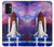 S3913 Navette spatiale nébuleuse colorée Etui Coque Housse pour Samsung Galaxy A13 5G