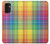 S3942 Tartan à carreaux arc-en-ciel LGBTQ Etui Coque Housse pour Samsung Galaxy A13 5G