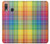 S3942 Tartan à carreaux arc-en-ciel LGBTQ Etui Coque Housse pour Samsung Galaxy A20, Galaxy A30