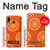 S3946 Motif orange sans couture Etui Coque Housse pour Samsung Galaxy A20, Galaxy A30