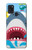 S3947 Caricature d'hélicoptère de requin Etui Coque Housse pour Samsung Galaxy A21s