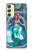 S3911 Jolie petite sirène Aqua Spa Etui Coque Housse pour Samsung Galaxy A24 4G