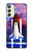 S3913 Navette spatiale nébuleuse colorée Etui Coque Housse pour Samsung Galaxy A24 4G