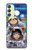 S3915 Costume d'astronaute paresseux pour bébé fille raton laveur Etui Coque Housse pour Samsung Galaxy A24 4G