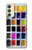 S3956 Graphique de boîte à palette aquarelle Etui Coque Housse pour Samsung Galaxy A24 4G