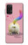 S3923 Queue d'arc-en-ciel de fond de chat Etui Coque Housse pour Samsung Galaxy A32 4G