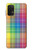 S3942 Tartan à carreaux arc-en-ciel LGBTQ Etui Coque Housse pour Samsung Galaxy A32 4G