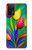 S3926 Peinture à l'huile de tulipe colorée Etui Coque Housse pour Samsung Galaxy A32 5G