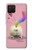 S3923 Queue d'arc-en-ciel de fond de chat Etui Coque Housse pour Samsung Galaxy A42 5G