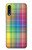 S3942 Tartan à carreaux arc-en-ciel LGBTQ Etui Coque Housse pour Samsung Galaxy A50