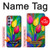 S3926 Peinture à l'huile de tulipe colorée Etui Coque Housse pour Samsung Galaxy A54 5G