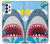 S3947 Caricature d'hélicoptère de requin Etui Coque Housse pour Samsung Galaxy A73 5G