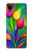 S3926 Peinture à l'huile de tulipe colorée Etui Coque Housse pour Samsung Galaxy A03 Core