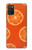 S3946 Motif orange sans couture Etui Coque Housse pour Samsung Galaxy A03S