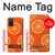 S3946 Motif orange sans couture Etui Coque Housse pour Samsung Galaxy A03S