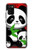 S3929 Panda mignon mangeant du bambou Etui Coque Housse pour Samsung Galaxy A02s, Galaxy M02s  (NOT FIT with Galaxy A02s Verizon SM-A025V)