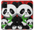 S3929 Panda mignon mangeant du bambou Etui Coque Housse pour Samsung Galaxy A02s, Galaxy M02s  (NOT FIT with Galaxy A02s Verizon SM-A025V)