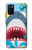 S3947 Caricature d'hélicoptère de requin Etui Coque Housse pour Samsung Galaxy A02s, Galaxy M02s  (NOT FIT with Galaxy A02s Verizon SM-A025V)
