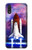 S3913 Navette spatiale nébuleuse colorée Etui Coque Housse pour Samsung Galaxy A01