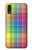 S3942 Tartan à carreaux arc-en-ciel LGBTQ Etui Coque Housse pour Samsung Galaxy A01