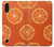 S3946 Motif orange sans couture Etui Coque Housse pour Samsung Galaxy A01