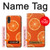 S3946 Motif orange sans couture Etui Coque Housse pour Samsung Galaxy A01