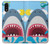 S3947 Caricature d'hélicoptère de requin Etui Coque Housse pour Samsung Galaxy A01