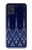 S3950 Motif textile thaïlandais bleu Etui Coque Housse pour Samsung Galaxy A51
