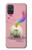 S3923 Queue d'arc-en-ciel de fond de chat Etui Coque Housse pour Samsung Galaxy A71