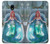 S3911 Jolie petite sirène Aqua Spa Etui Coque Housse pour Samsung Galaxy J7 (2018), J7 Aero, J7 Top, J7 Aura, J7 Crown, J7 Refine, J7 Eon, J7 V 2nd Gen, J7 Star