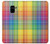 S3942 Tartan à carreaux arc-en-ciel LGBTQ Etui Coque Housse pour Samsung Galaxy A8 (2018)