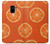 S3946 Motif orange sans couture Etui Coque Housse pour Samsung Galaxy A8 (2018)