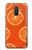 S3946 Motif orange sans couture Etui Coque Housse pour Samsung Galaxy A6+ (2018), J8 Plus 2018, A6 Plus 2018