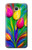 S3926 Peinture à l'huile de tulipe colorée Etui Coque Housse pour Samsung Galaxy J7 Prime (SM-G610F)