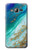 S3920 Couleur bleu océan abstrait émeraude mélangée Etui Coque Housse pour Samsung Galaxy J3 (2016)