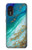 S3920 Couleur bleu océan abstrait émeraude mélangée Etui Coque Housse pour Samsung Galaxy Xcover 5