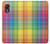 S3942 Tartan à carreaux arc-en-ciel LGBTQ Etui Coque Housse pour Samsung Galaxy Xcover 5