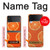 S3946 Motif orange sans couture Etui Coque Housse pour Samsung Galaxy Z Flip 4