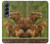 S3917 Cochon d'Inde géant de la famille Capybara Etui Coque Housse pour Samsung Galaxy Z Fold 4
