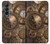 S3927 Boussole Horloge Gage Steampunk Etui Coque Housse pour Samsung Galaxy Z Fold 4