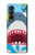 S3947 Caricature d'hélicoptère de requin Etui Coque Housse pour Samsung Galaxy Z Fold 4