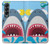 S3947 Caricature d'hélicoptère de requin Etui Coque Housse pour Samsung Galaxy Z Fold 4