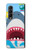 S3947 Caricature d'hélicoptère de requin Etui Coque Housse pour Samsung Galaxy Z Fold 3 5G