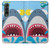 S3947 Caricature d'hélicoptère de requin Etui Coque Housse pour Samsung Galaxy Z Fold 3 5G