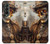 S3949 Crâne Steampunk Fumer Etui Coque Housse pour Samsung Galaxy Z Fold 3 5G