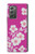 S3924 Fond rose fleur de cerisier Etui Coque Housse pour Samsung Galaxy Z Fold2 5G
