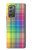 S3942 Tartan à carreaux arc-en-ciel LGBTQ Etui Coque Housse pour Samsung Galaxy Z Fold2 5G