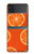 S3946 Motif orange sans couture Etui Coque Housse pour Samsung Galaxy Z Flip 3 5G