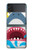 S3947 Caricature d'hélicoptère de requin Etui Coque Housse pour Samsung Galaxy Z Flip 3 5G